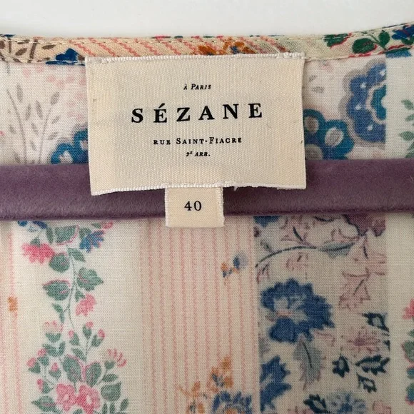 Sezane Benedetta Patchwork Print Dress - Picture 13 of 15